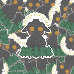 Forest Creature Sticker, Kawaii Sticker, Sticker Vinyl, Laptop Sticker, Water Bottle Sticker, Hydro Flask Sticker