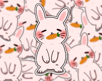 Cute Bunny Sticker, Easter Sticker, Aesthetic Sticker, Water Bottle Sticker, Laptop Sticker, Notebook Sticker, Car Vinyl