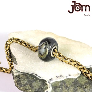Multi Gemstone Beads Natural Large Hole Beads Smooth 925 Sterling Silver Core Fits All Known Charm Bracelet Brands Big Sore Small Core JBM