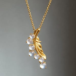 100% Natural Jadelite Jade Feather Pendant Handmade 10k Yellow Gold Pendant Birthday Gift For Her Promise Jewerlry pendant anniverasary Gift