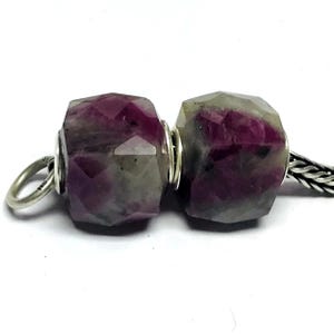 2 Pieces Russian Ruby Crystal Gemstone Natural Gemstone Beads Faceted Square Shape 12x12mm Qube Beads Bracelets Jewellery Making Beads