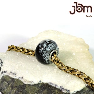 Multi Gemstone Beads Natural Large Hole Beads Smooth 925 Sterling Silver Core Fits All Known Charm Bracelet Brands Big Sore Small Core JBM