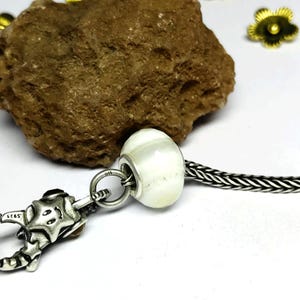 Attractive Nature Pattern Rare White Crazy Lace Agate Gemstone Spider Faceted Big Hole European Beads Fit All Type Popular European Bracelet