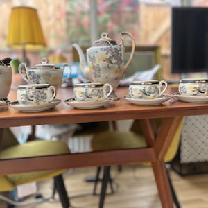 Japanese hand painted tea set