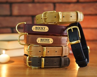 Leather Dog Collar Etsy