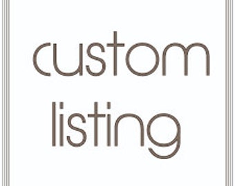 Custom Listing