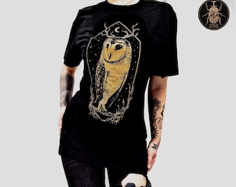 Stolas UNISEX Goth Shirt | Alternative clothing witchy Barn Owl fairy grunge clothes aesthetic witchcore clothing punk fashion shop t-shirt