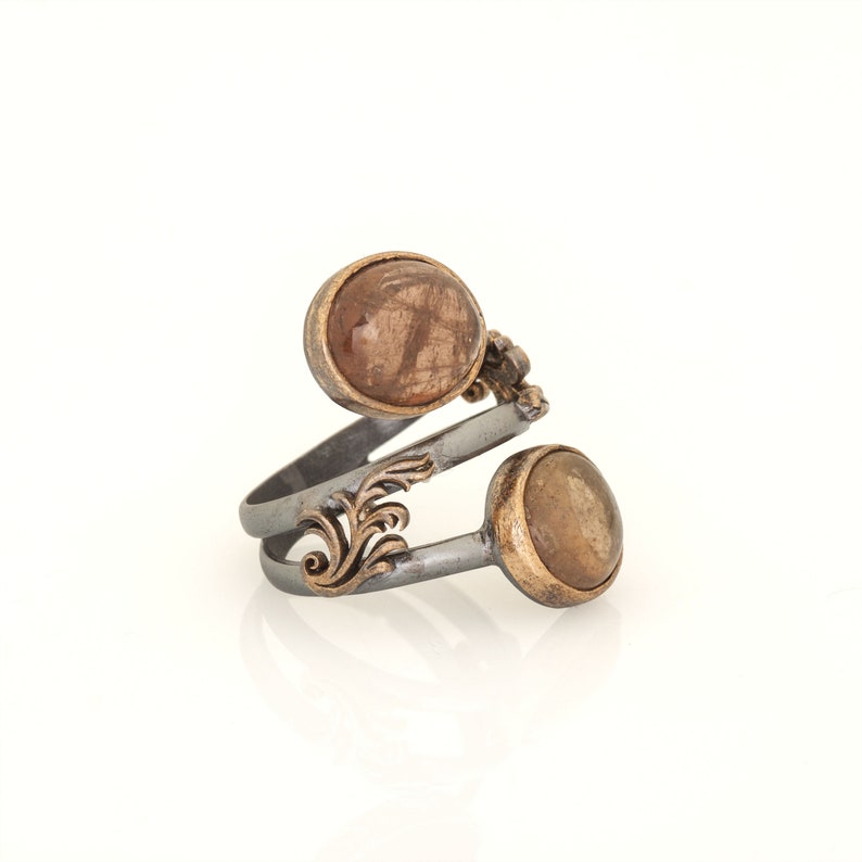 Handmade Unique Tourmaline Gemstone Silver Woman Ring