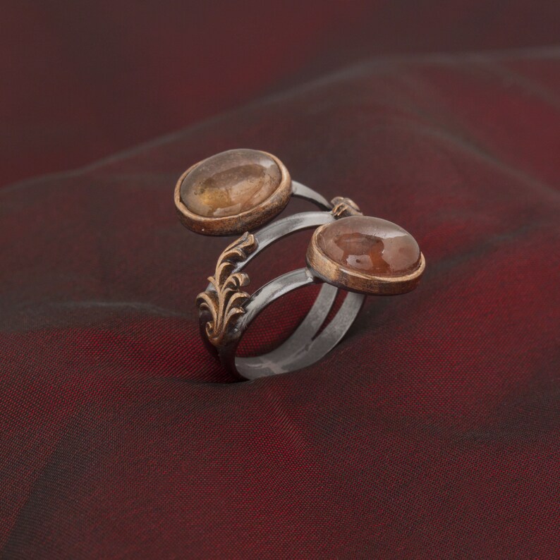 Handmade Unique Tourmaline Gemstone Silver Woman Ring