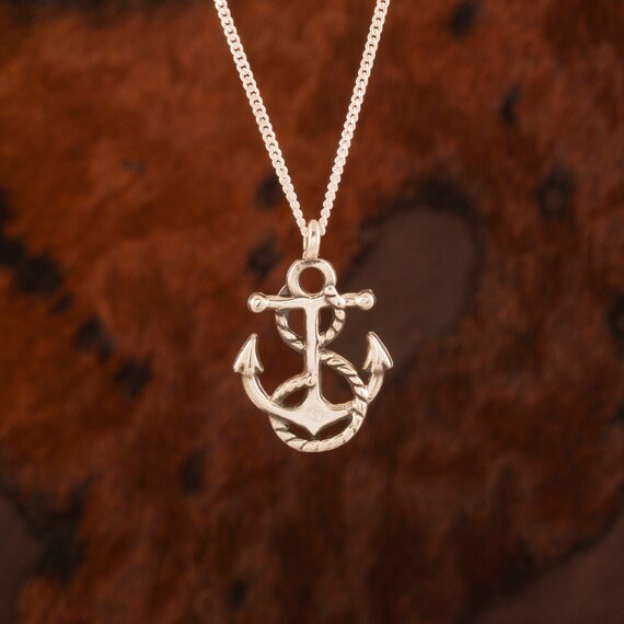 Orecchini Da Uomo Con Ancora, Orecchini A Cerchio In Argento Sterling - Foto 5