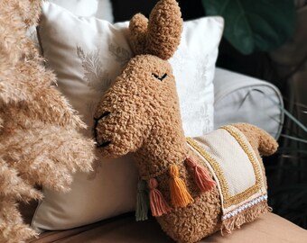 Handmade Llama Cushion and Toy for Nursery Decoration, Nursery Room, Kids Stuff