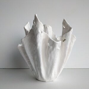 Large orchid planter. Modern ceramic vase. Flower growers gift.