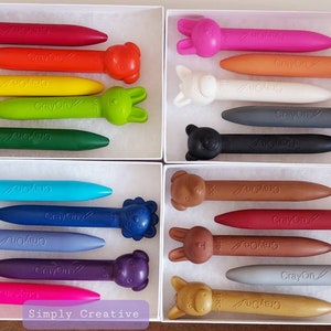 Chunky Animal Crayons- Colouring- Party Favours- Gifts For Kids- Novelty Crayon Shapes image 10
