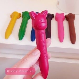 Chunky Animal Crayons- Colouring- Party Favours- Gifts For Kids- Novelty Crayon Shapes image 3