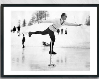 Patineur sur échasse