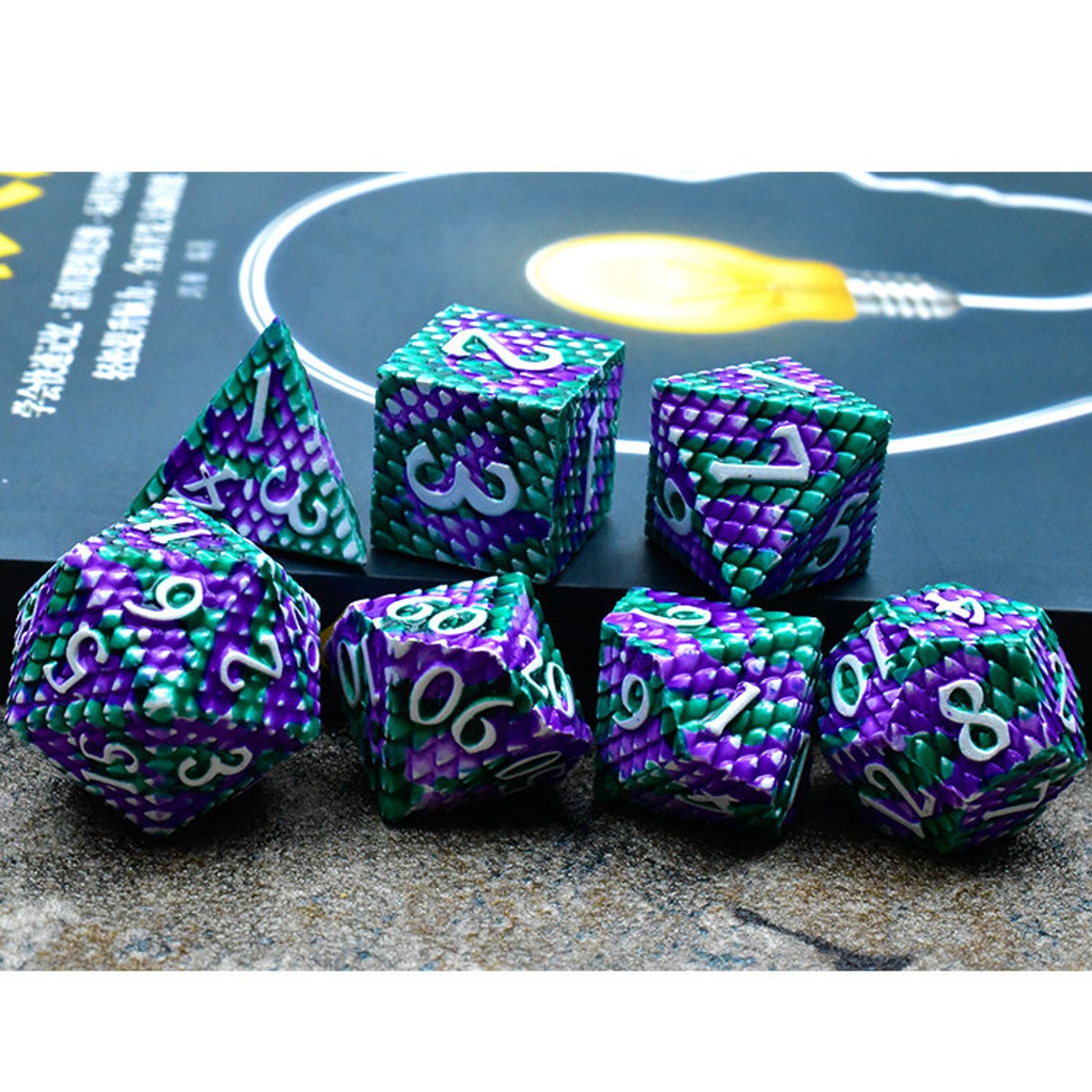 Rpg dice set Cool dice sets dnd heavy D&D dice zinc alloy Etsy