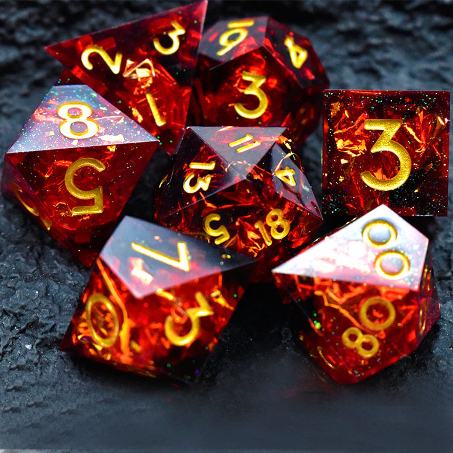 Sharp Corner Dice Perfect Resin Dice Dnd Dice Dragon Dice Etsy