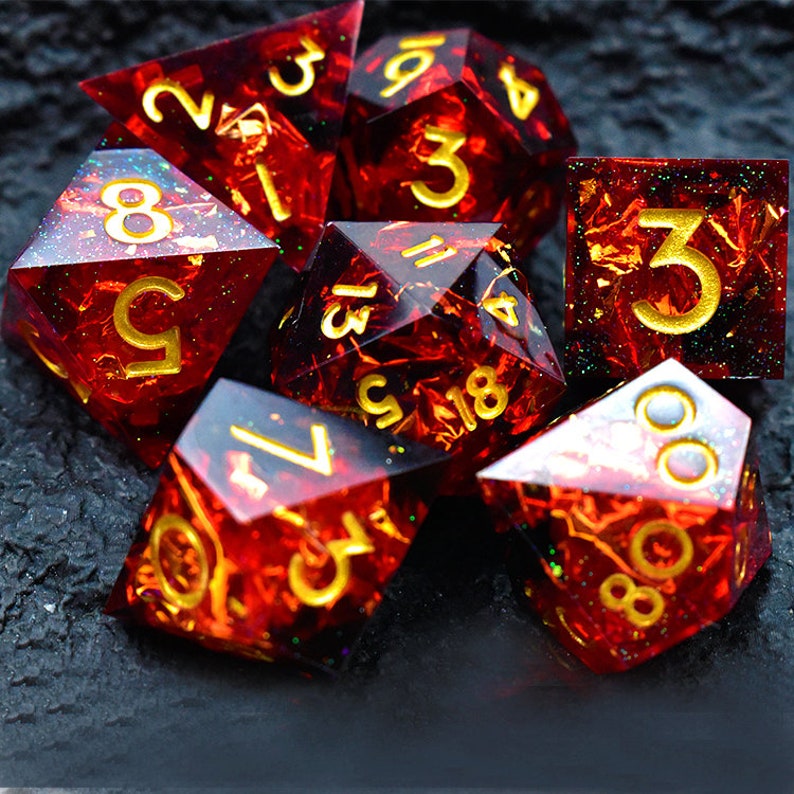 Sharp Corner Dice Perfect Resin Dice Dnd Dice Dragon Dice Etsy