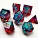 7-piece set of resin dice polyhedral dice precision-made DND sharp corners Dungeons and Dragons game dice pathfinder 