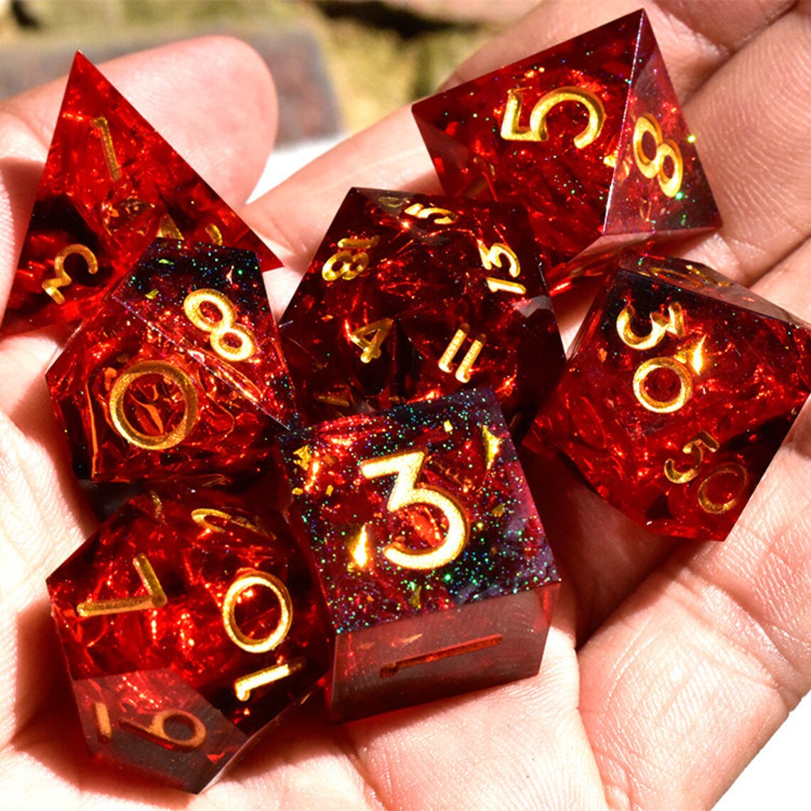 Sharp Corner Dice Perfect Resin Dice Dnd Dice Dragon Dice Etsy
