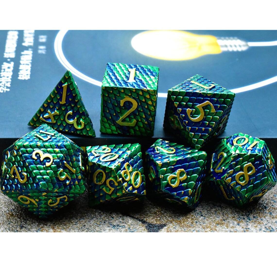 Cool dice sets dnd heavy D&D dice zinc alloy dragon scale Etsy