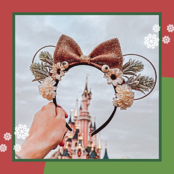 Cozy Christmas - Minnie ears Christmas - Serre-tête Disney de Noël