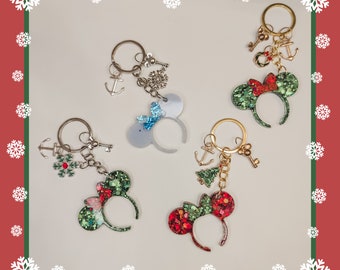 Christmas keyrings - Minnie ears keyring - Minnie ears keyring