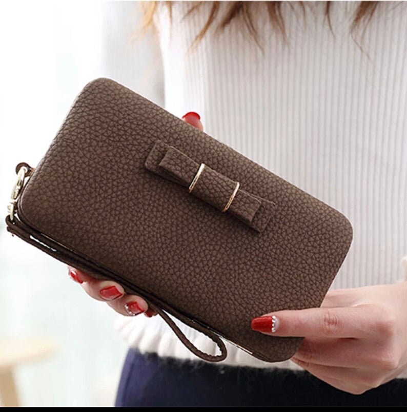 Women Wallet Purse Clutch Leather Purse Long Wallet Handbag Etsy UK