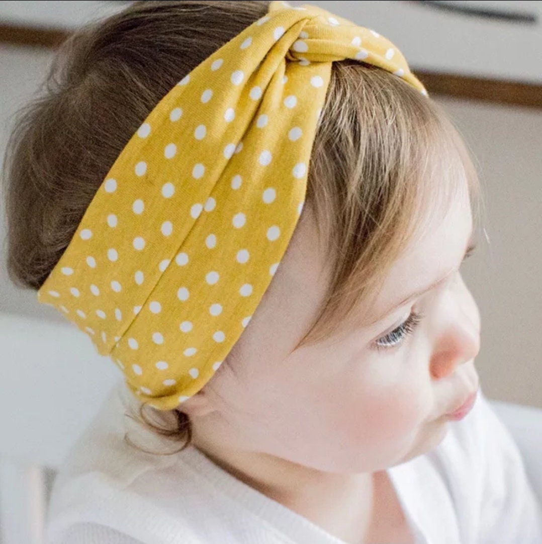 Verenigde Staten van Amerika brand assistent Baby Polka Dot Cross Headband for Girls Kids Twisted Elastic - Etsy