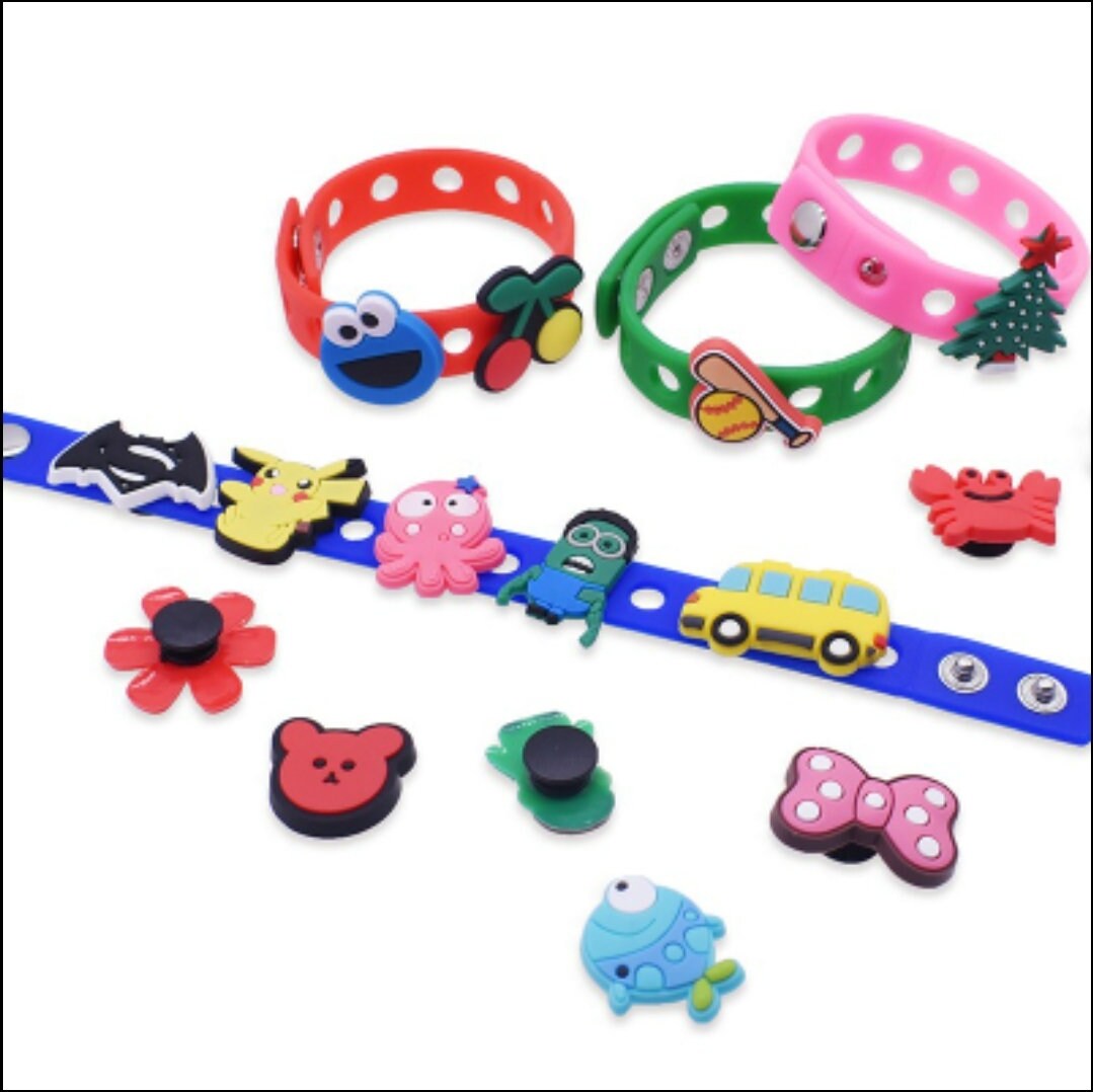 Crocs Charms Bracelets Bands Silicon Unicorn Clap Bracelet Etsy