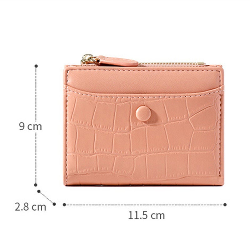 Women Crocodile Pattern Small Wallet Leather Purse Zipper Coin - Etsy UK