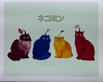 Nekomin 9x11" Print