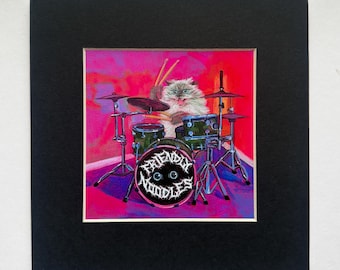 Drummer Haku 8x8" Print