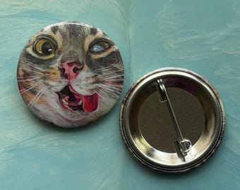 Rigby Cat Pinback Button