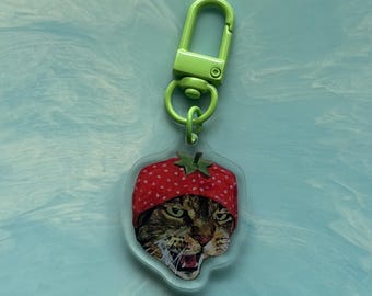 Strawberry Atlas Keychain