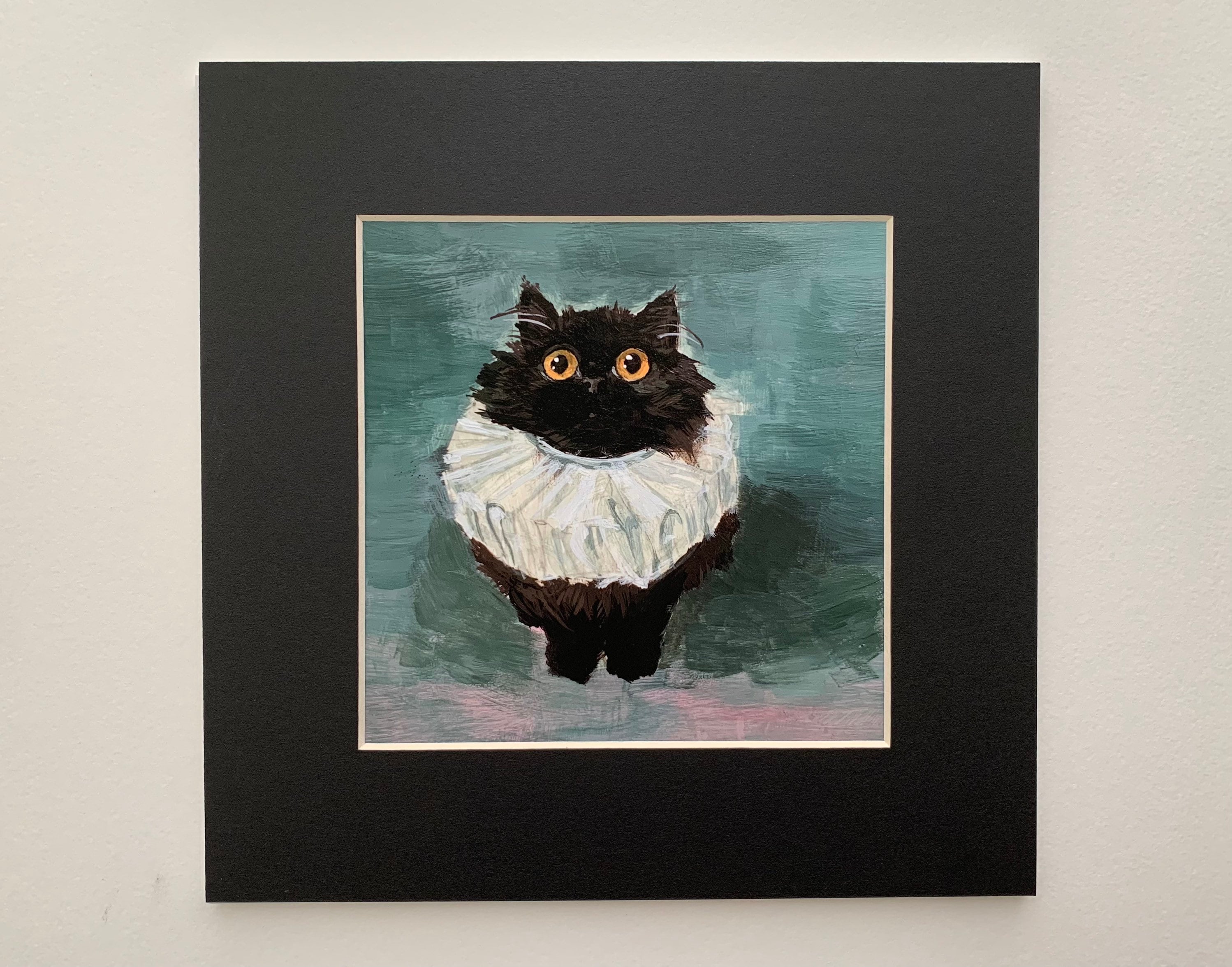 Squid as Kevin Print Cute Cat Kitten Black Cat Elizabethan - Etsy