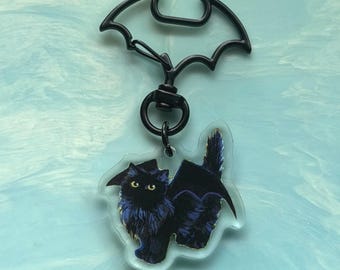 Squid Bat Keychain