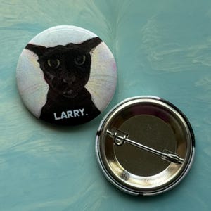 Botón con pin de meme de gato