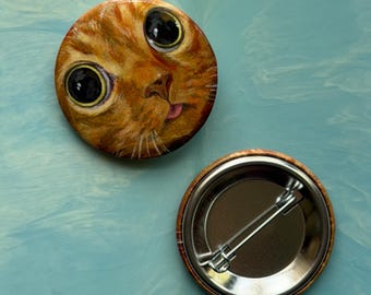 Potato Cat Pinback Button