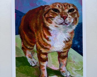 Oye Cat 9x11" Print