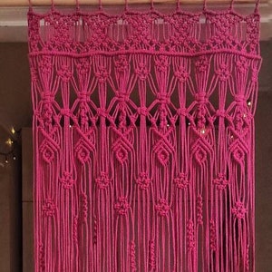 Decor Macrame curtain, Macrame panel, Banner Macrame,Macrame wall art.Window curtain.Curtain.Home decor.