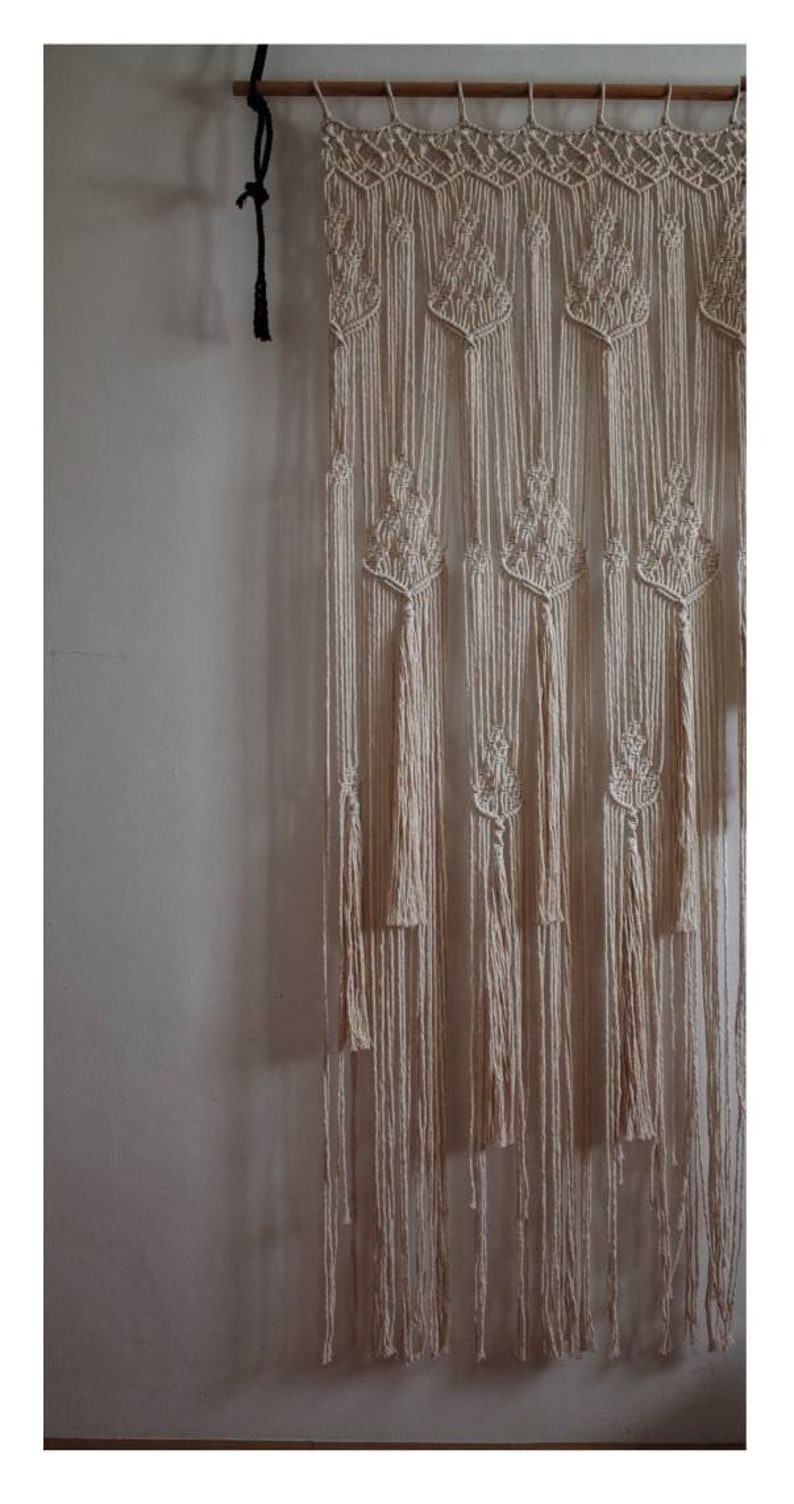 Fenster Makramee Vorhang Panel Makramee Vorhang Dekor Etsy