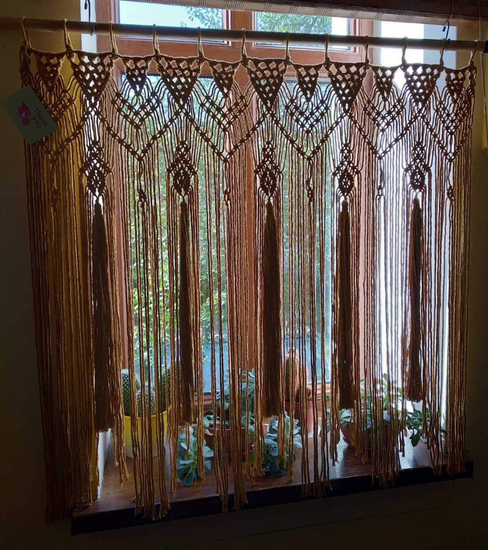 Window Macrame Patterns Decor Macrame Curtain. Window Macrame Curtain. Valance Macrame. Macrame ...