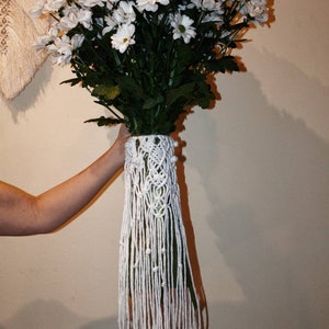 Bouquet Wrap | Wedding Flower Bouquet Wrap | Macrame Wedding | Boho Bridal Accessory | Boho Wedding Decor l Wedding Decor