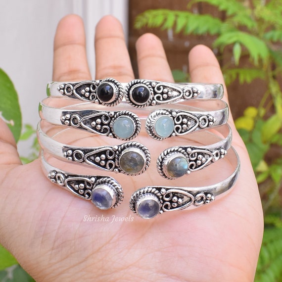 Wholesale Bangle Bracelets 925 Silver Overlay Mix Gemstone Bracelets Bulk Bracelets Wholesale Jewelry Wholesale Bracelets Etsy Australia