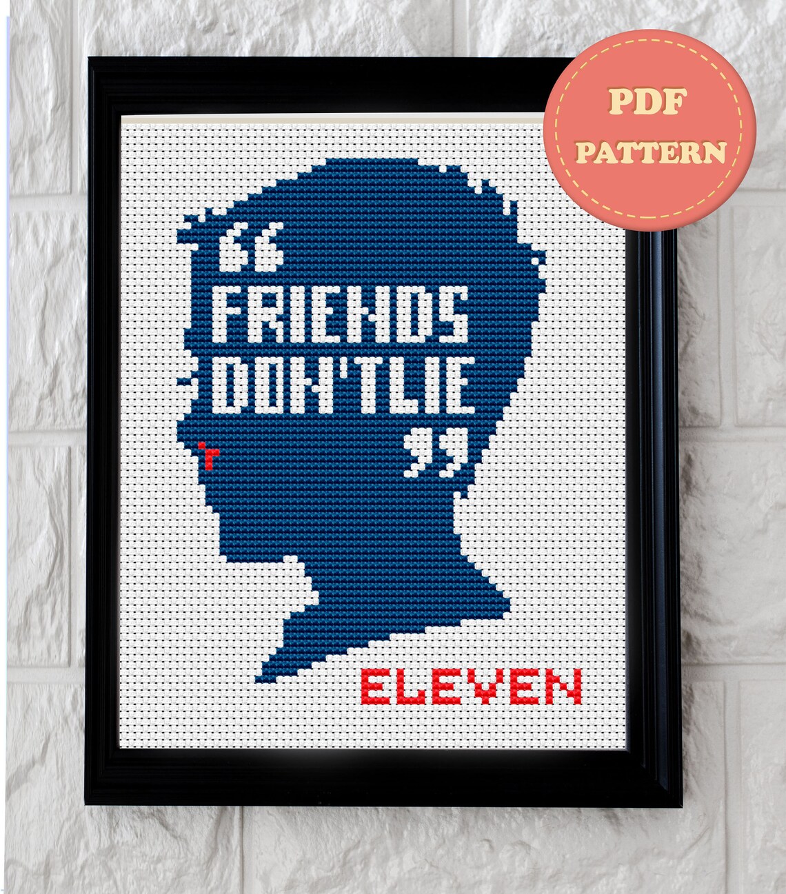 Stranger things cross stitch pattern tv series Quote cross | Etsy