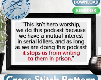 All Killa No Filla Inspired Intro - Cross Stitch Pattern by These Stitches Be Crazy