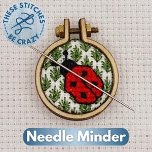 Ladybird Handmade Needle Minder by These Stitches Be Crazy