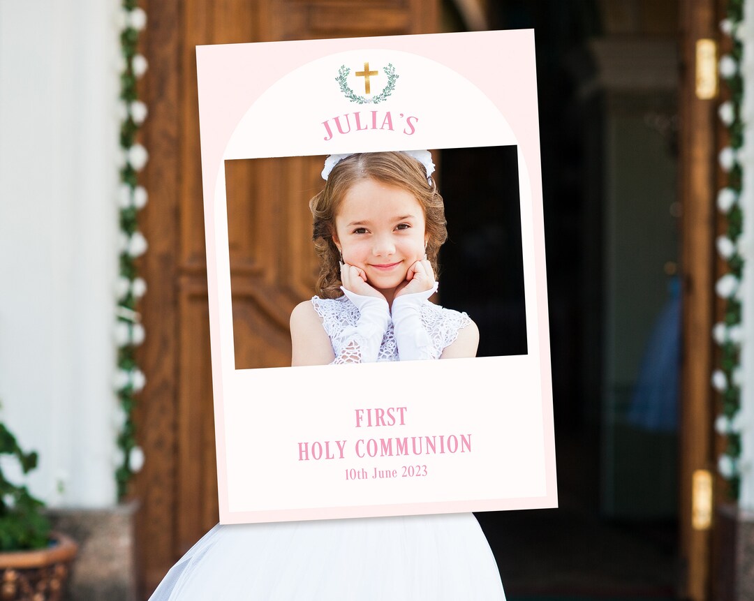 First Holy Communion Selfie Frame & Welcome Sign Communion - Etsy