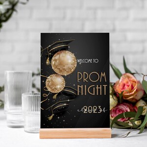 Prom Sign Uk Black and Gold Prom Selfie Frame & Party Sign Prom Night - Etsy UK